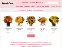 Tablet Screenshot of honolulu-florist.com